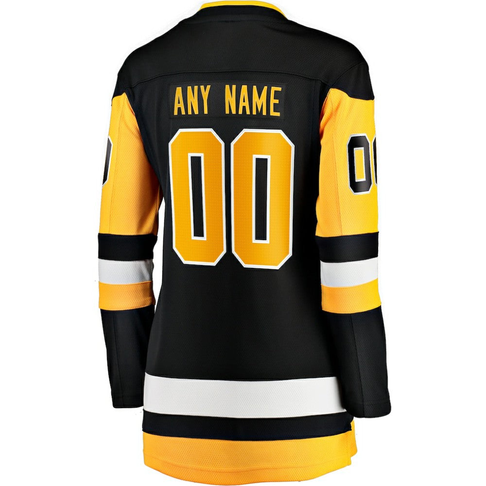 Pittsburgh Penguins Fanatics Women's Home Breakaway Custom Jersey - Black | Fanatics near me