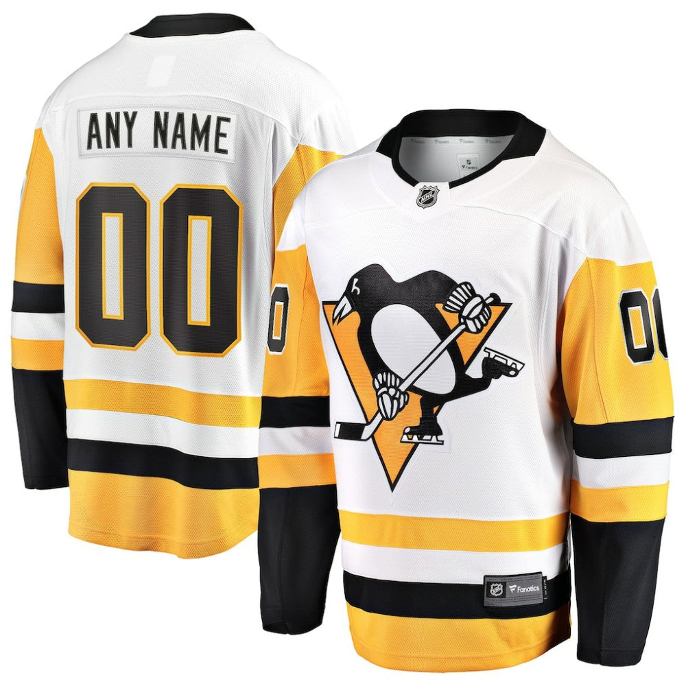 Pittsburgh Penguins Fanatics Away Breakaway Custom Jersey - White | Fanatics near me