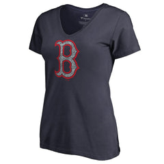 Boston Red Sox Women's Static Logo V-Neck T-Shirt for sale