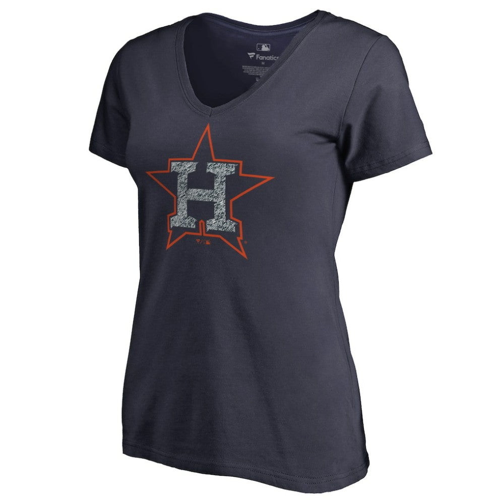 Houston Astros Women's Static Logo V-Neck T-Shirt Online