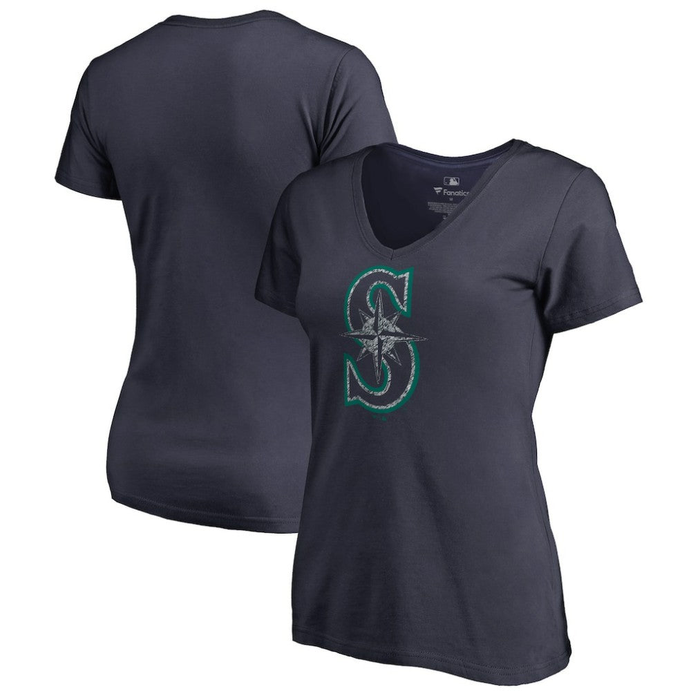 Seattle Mariners Women's Static Logo V-Neck T-Shirt Near Me
