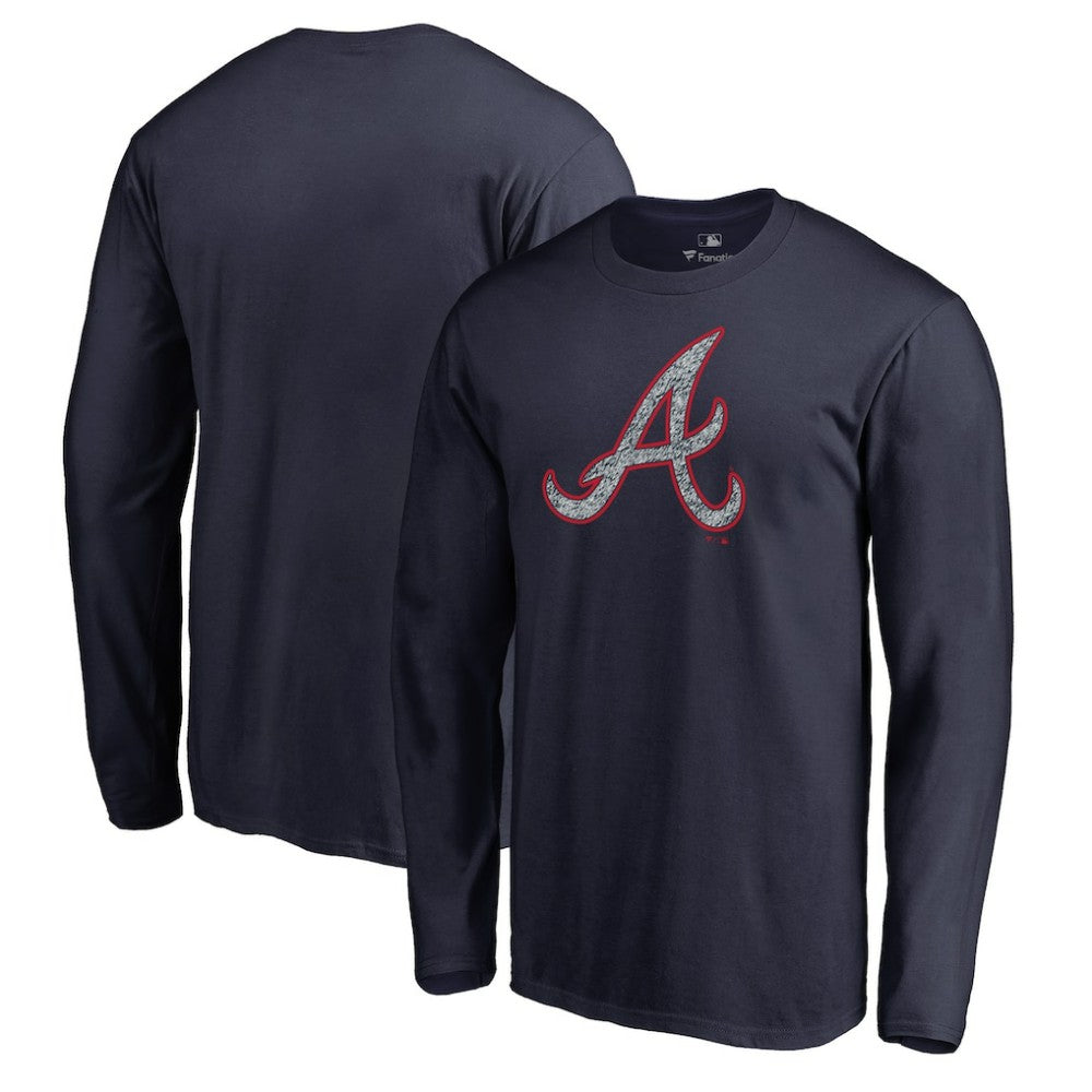Atlanta Braves Static Logo Long Sleeve T-Shirt Online