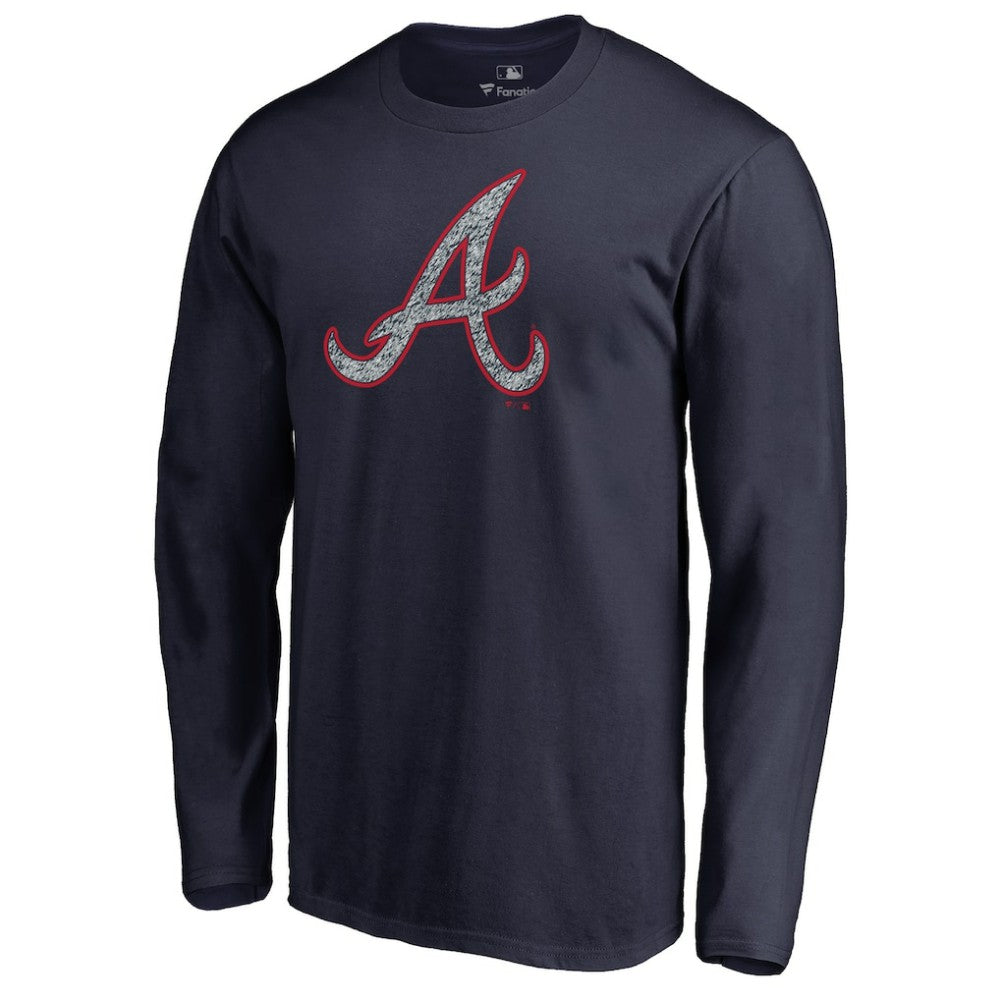 Atlanta Braves Static Logo Long Sleeve T-Shirt Online