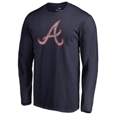 Atlanta Braves Static Logo Long Sleeve T-Shirt Online