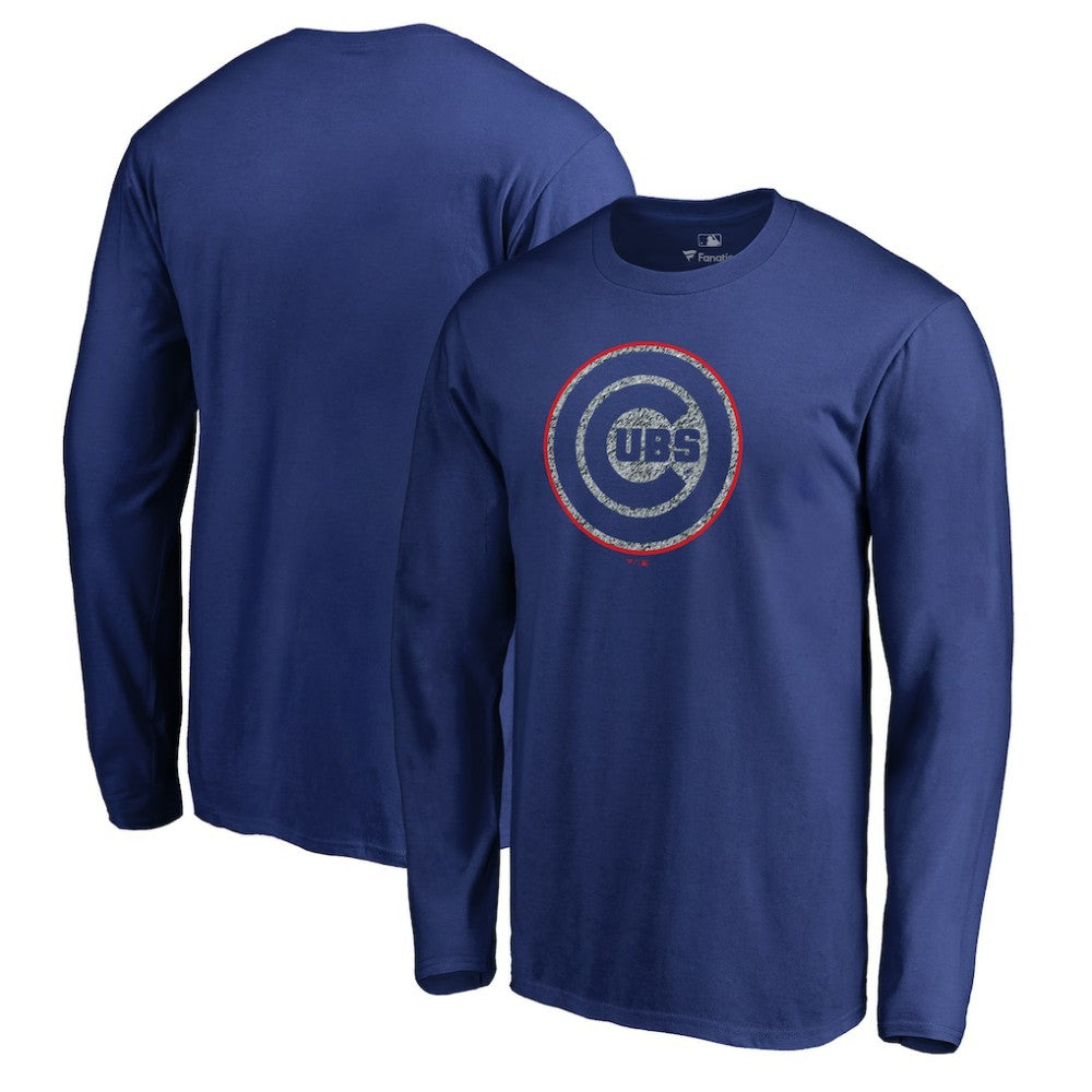 Chicago Cubs Static Logo Long Sleeve T-Shirt Online