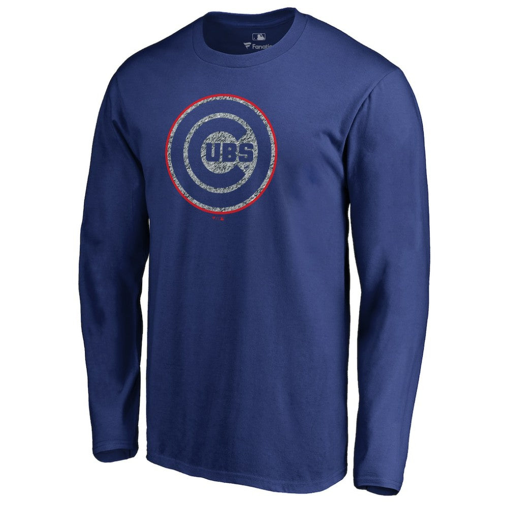 Chicago Cubs Static Logo Long Sleeve T-Shirt Online
