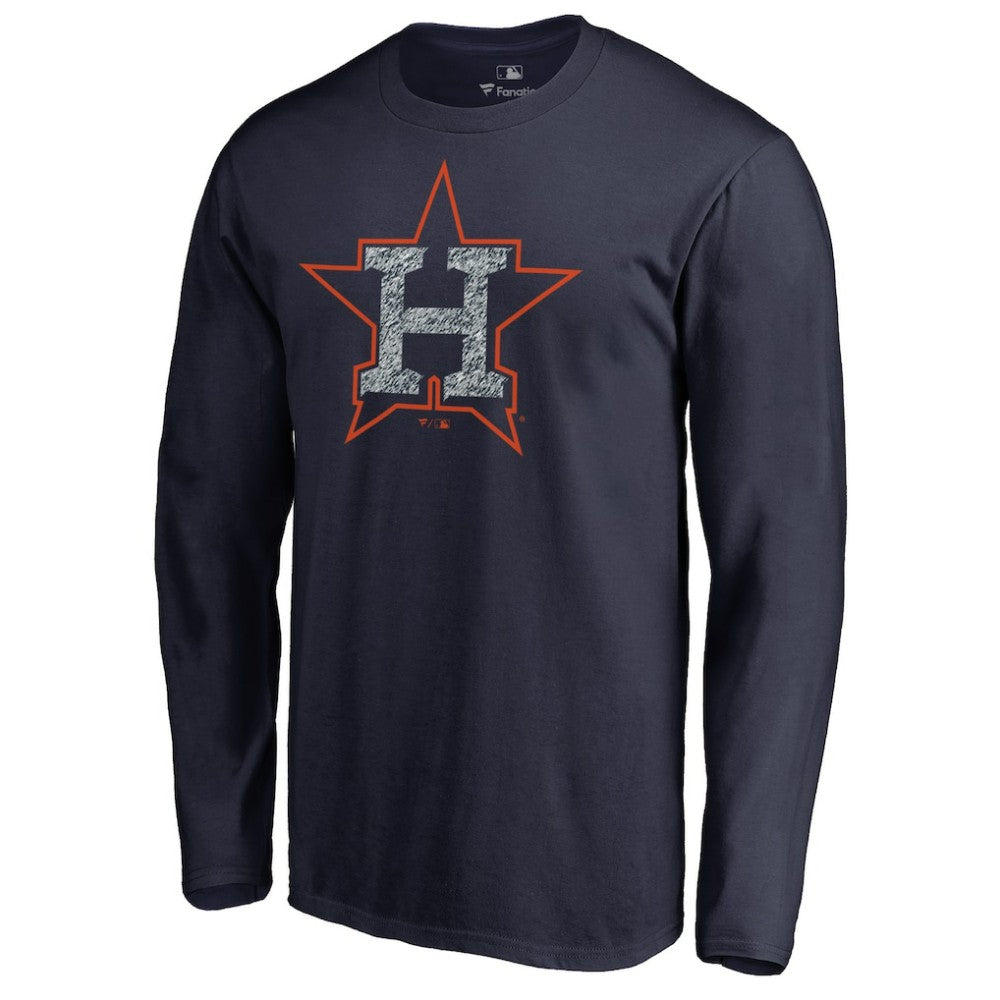 Houston Astros Static Logo Long Sleeve T-Shirt Outlet
