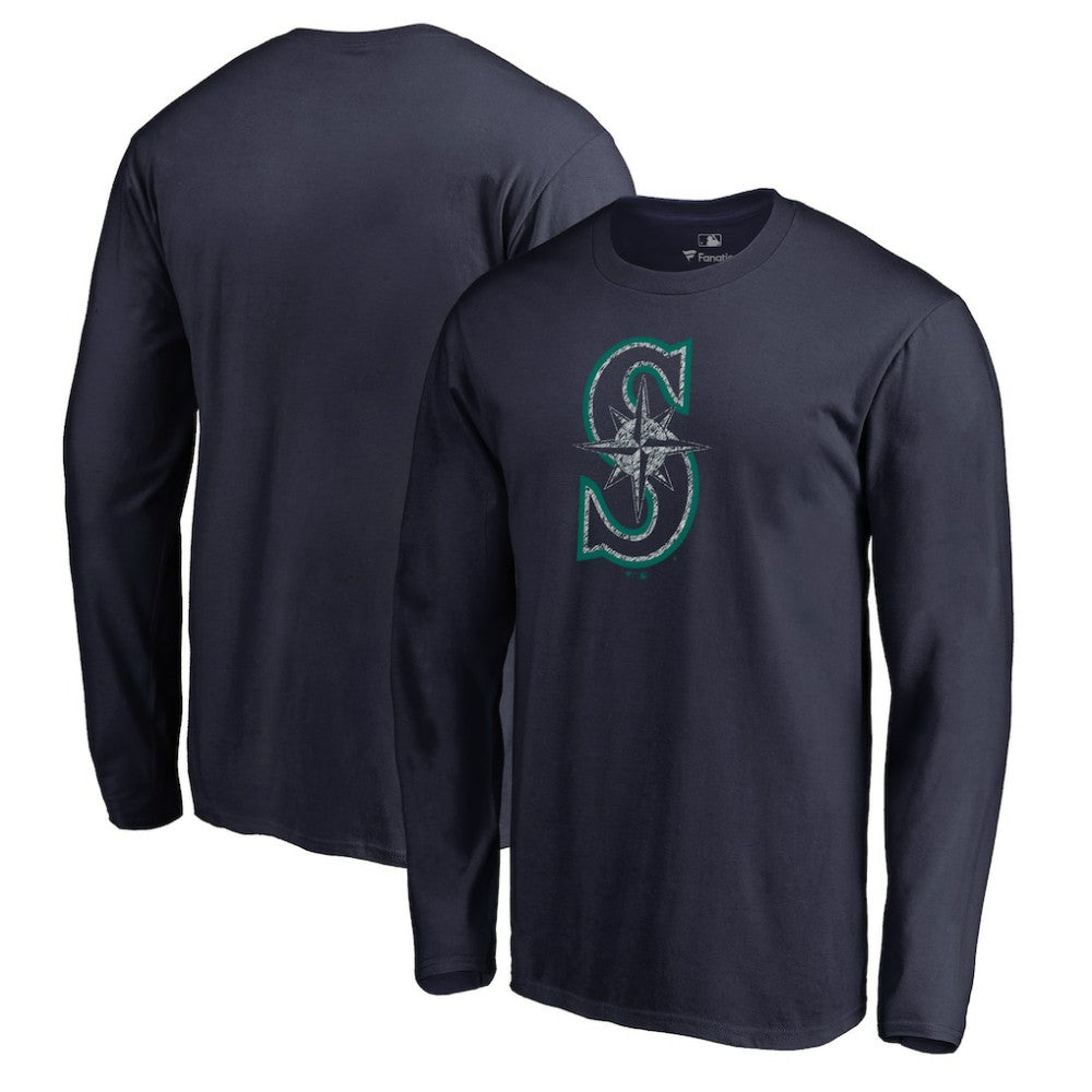 Seattle Mariners Static Logo Long Sleeve T-Shirt Online