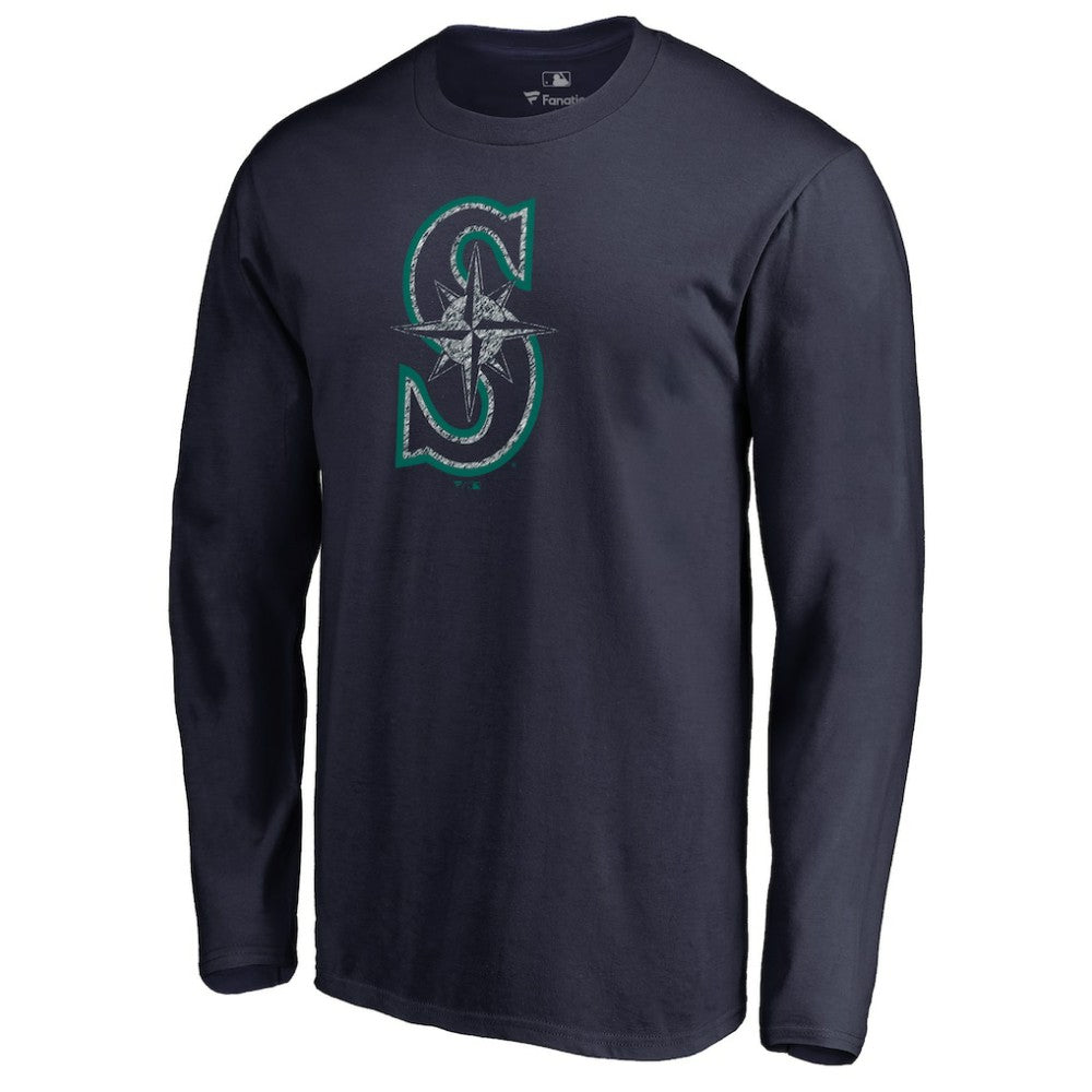 Seattle Mariners Static Logo Long Sleeve T-Shirt Online