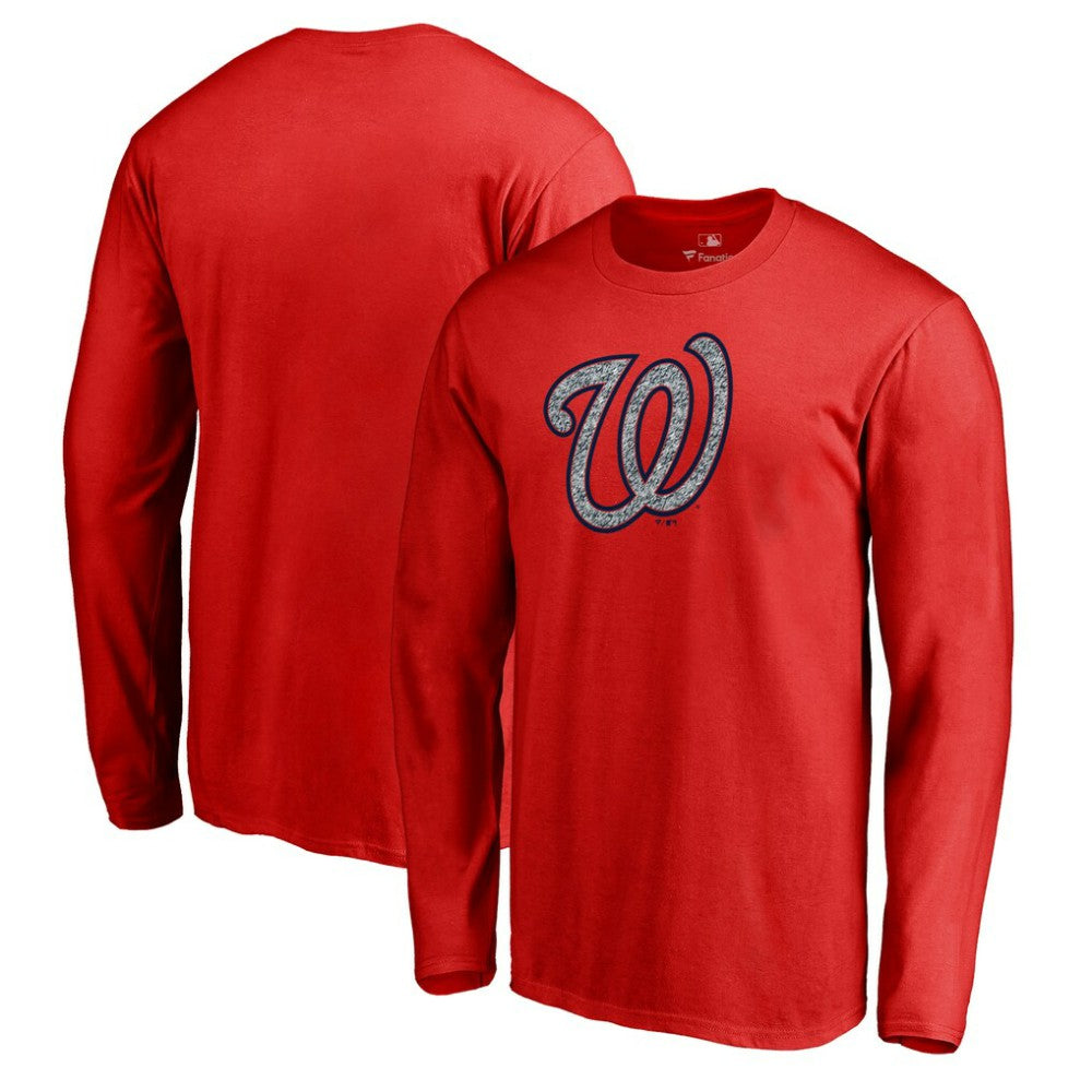 Washington Nationals Static Logo Long Sleeve T-Shirt for sale