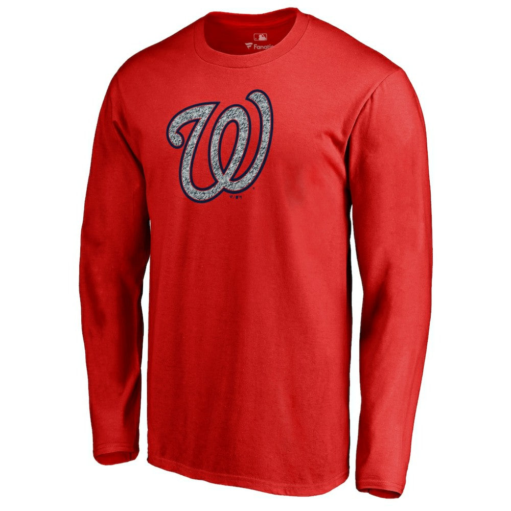 Washington Nationals Static Logo Long Sleeve T-Shirt for sale