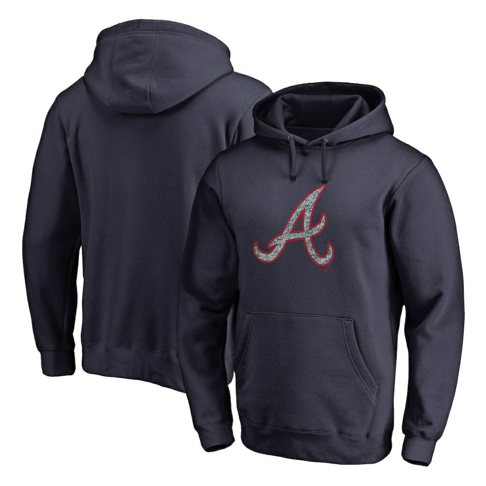 Atlanta Braves Static Logo Pullover Hoodie Discount