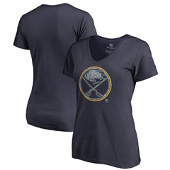 Buffalo Sabres Women's Static Logo V-Neck T-Shirt - Navy | NHL sale
