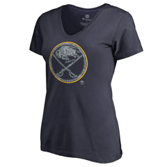 Buffalo Sabres Women's Static Logo V-Neck T-Shirt - Navy | NHL sale