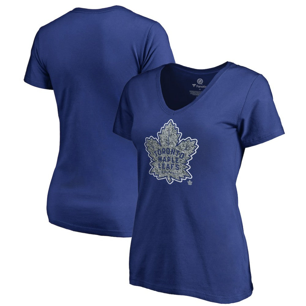 Toronto Maple Leafs Women's Static Logo V-Neck T-Shirt - Royal | NHL near me