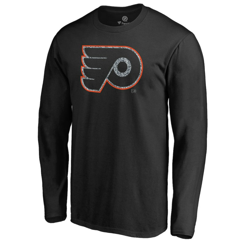 Philadelphia Flyers Static Logo Long Sleeve T-Shirt - Black | NHL online