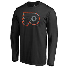 Philadelphia Flyers Static Logo Long Sleeve T-Shirt - Black | NHL online