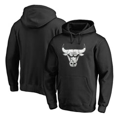 Chicago Bulls Marble Logo Pullover Hoodie Black