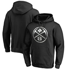 Denver Nuggets Marble Logo Pullover Hoodie Black