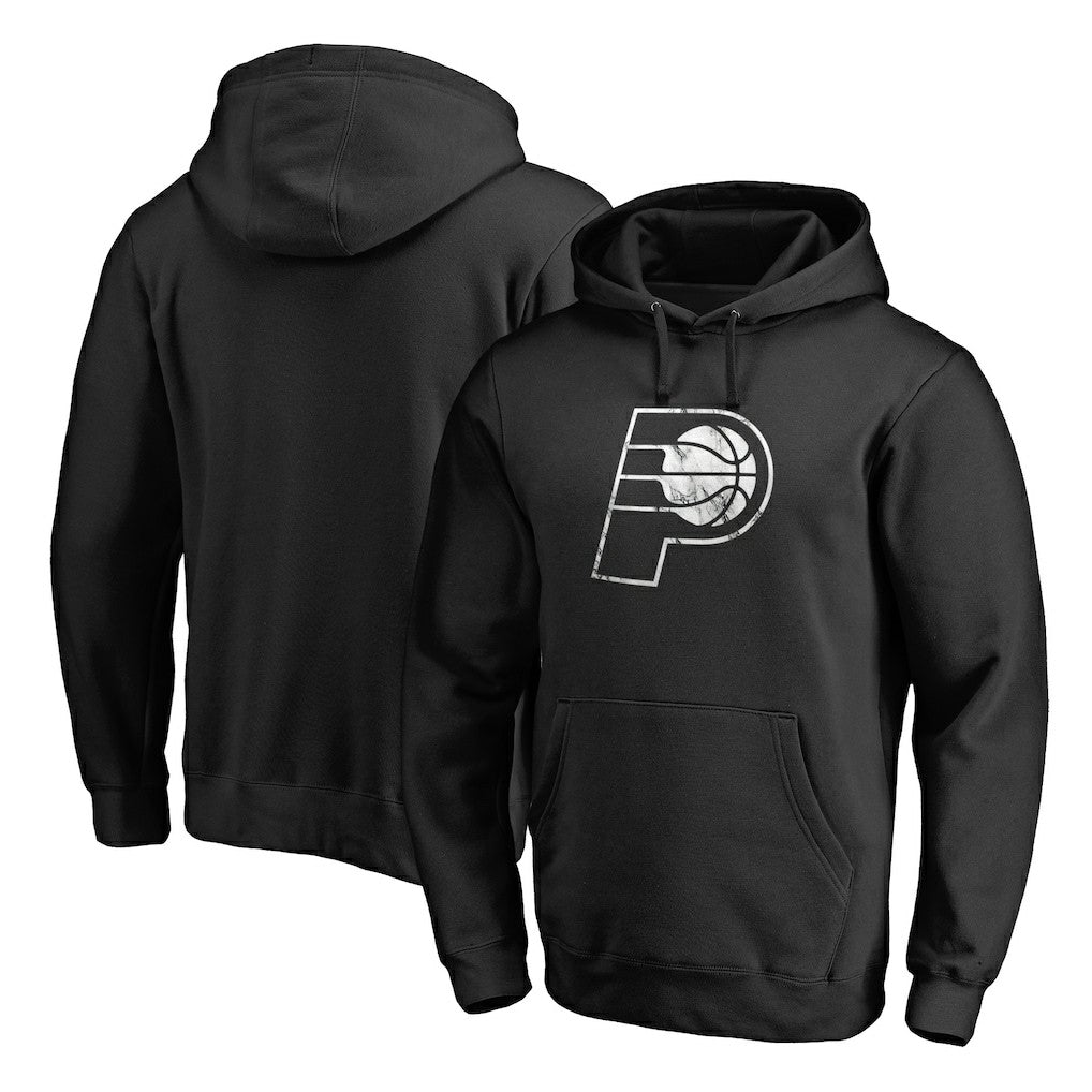 Indiana Pacers Marble Logo Pullover Hoodie Black