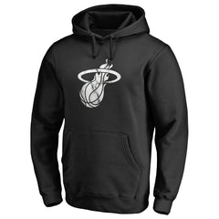 Miami Heat Marble Logo Pullover Hoodie Black