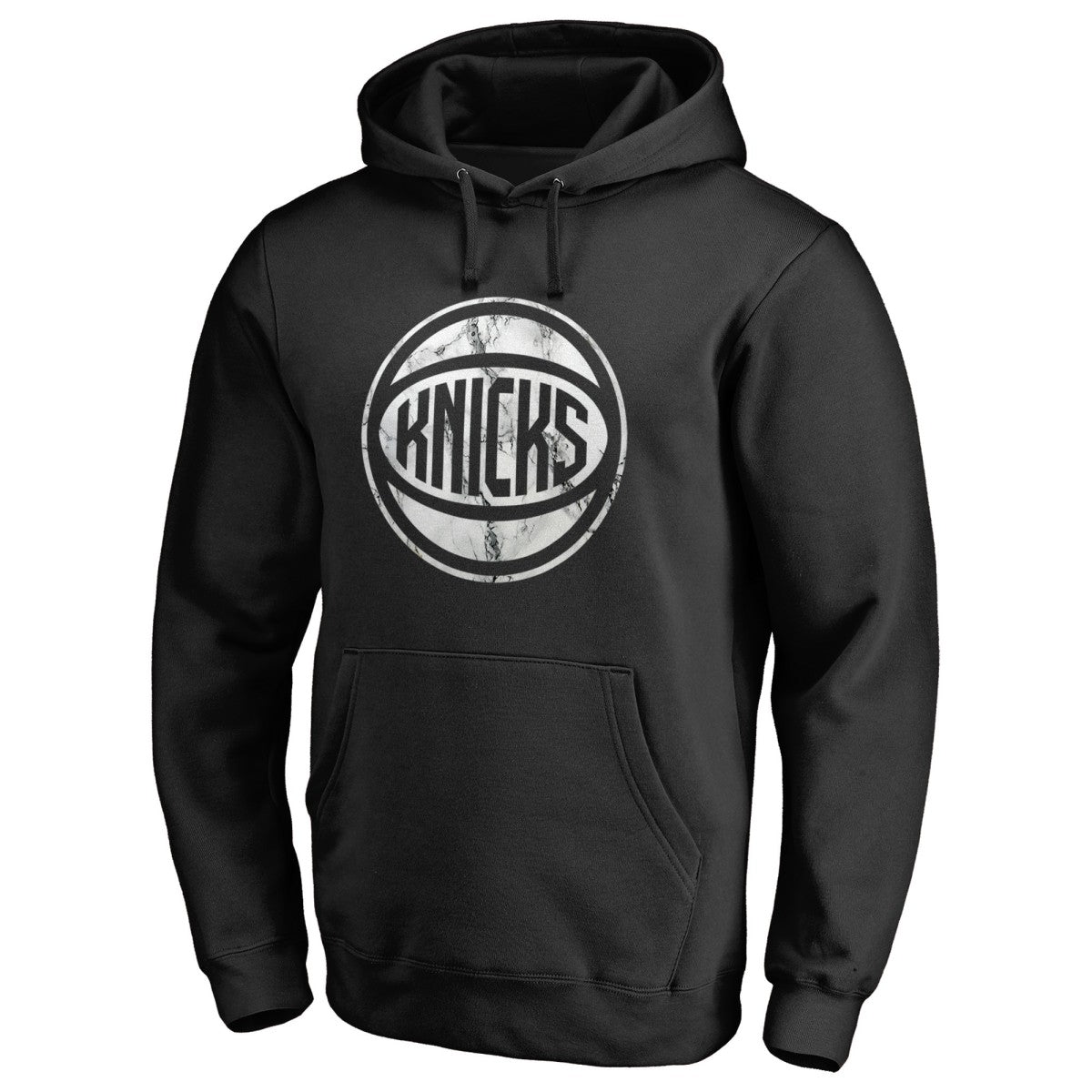 New York Knicks Marble Logo Pullover Hoodie Black