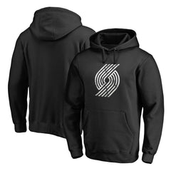 Portland Trail Blazers Marble Logo Pullover Hoodie Black