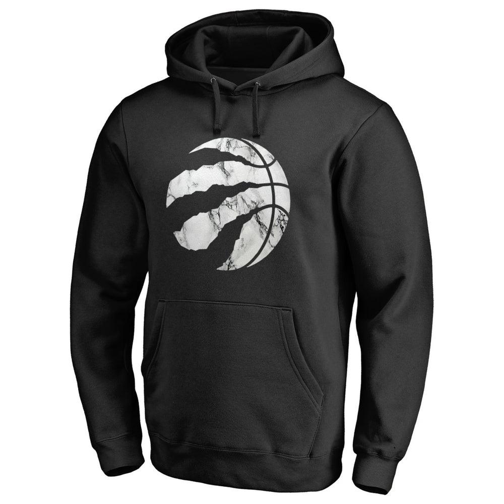 Toronto Raptors Marble Logo Pullover Hoodie Black
