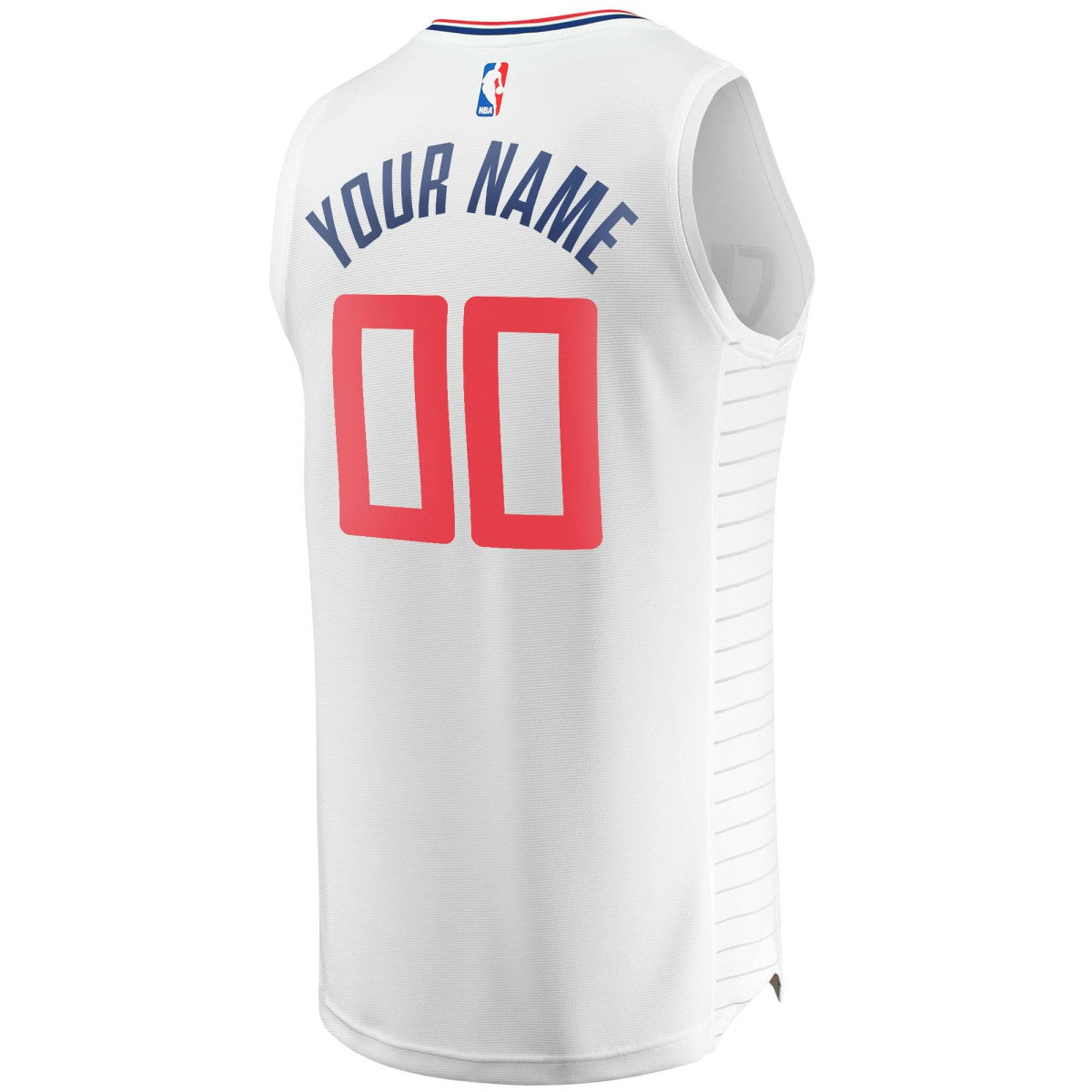 Fanatics LA Clippers Youth Fast Break Custom Replica Jersey White Association Edition