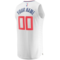 Fanatics LA Clippers Youth Fast Break Custom Replica Jersey White Association Edition