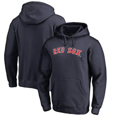 Boston Red Sox Official Wordmark Fitted Pullover Hoodie Discount