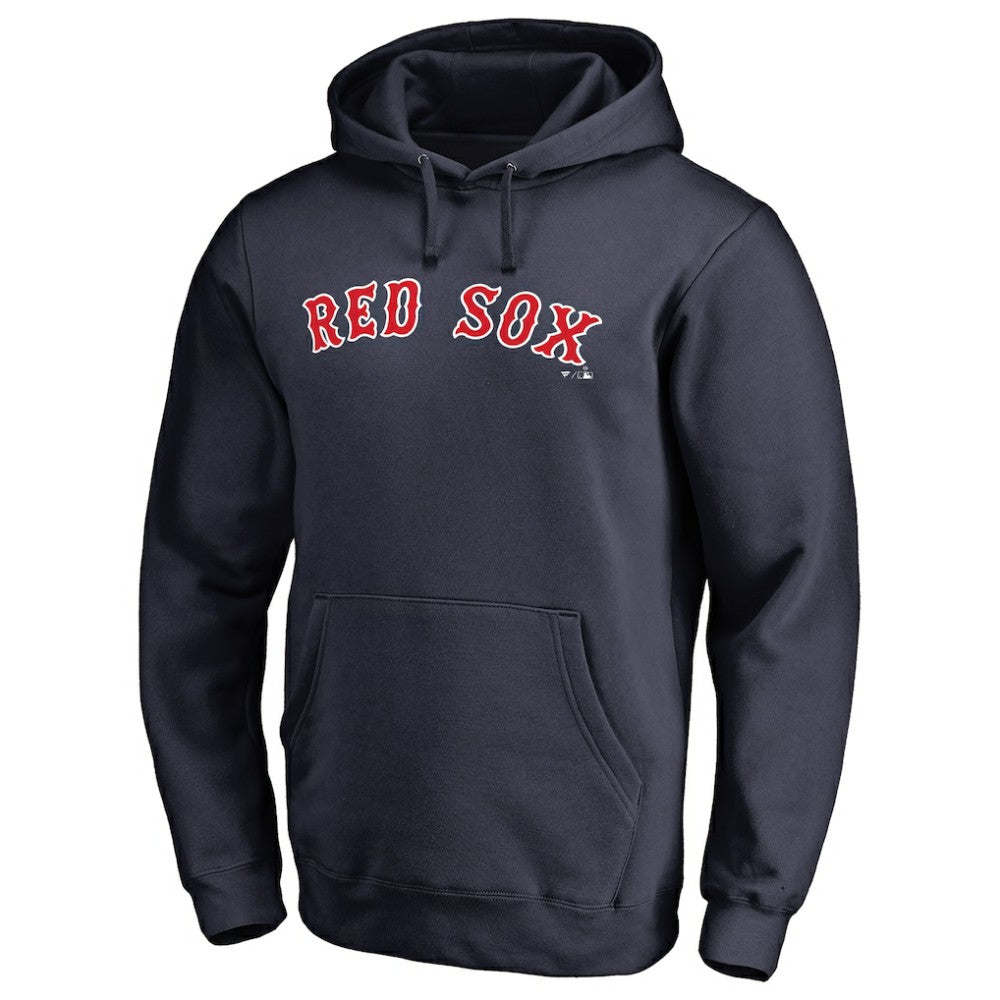 Boston Red Sox Official Wordmark Fitted Pullover Hoodie Discount