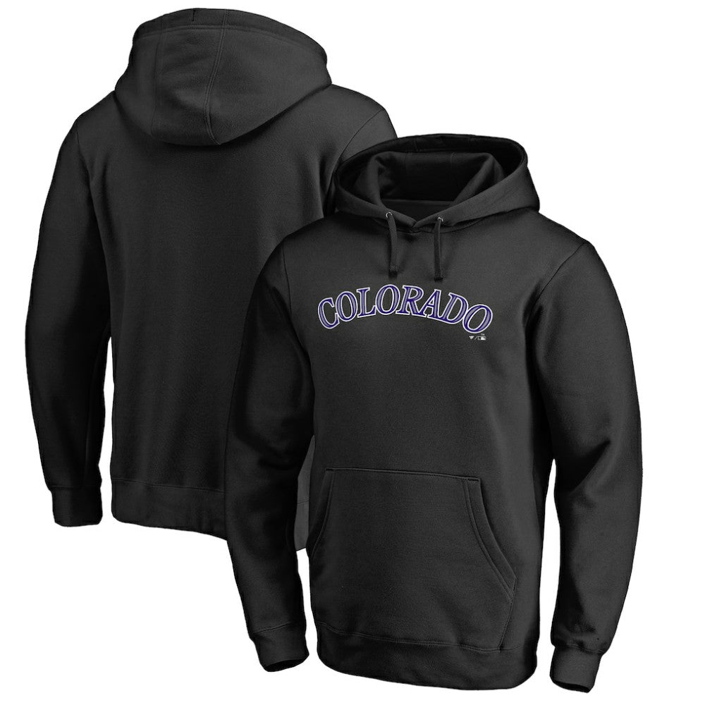 Colorado Rockies Official Wordmark Fitted Pullover Hoodie Discount
