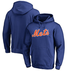 New York Mets Official Wordmark Fitted Pullover Hoodie for sale