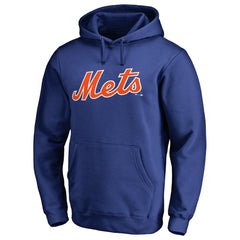 New York Mets Official Wordmark Fitted Pullover Hoodie for sale