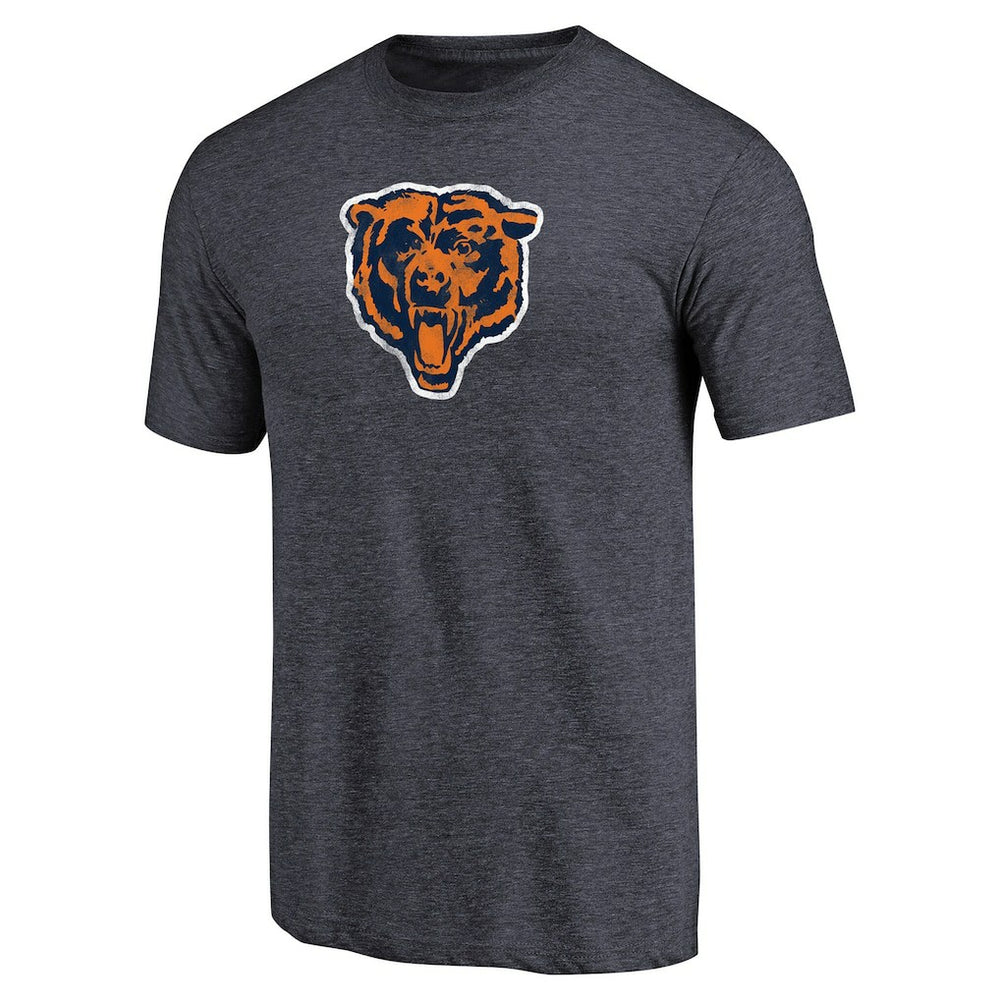 Chicago Bears Throwback Logo Tri-Blend T-Shirt - Navy - NFL