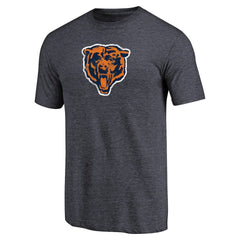 Chicago Bears Throwback Logo Tri-Blend T-Shirt - Navy - NFL