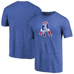 New England Patriots Throwback Logo Tri-Blend II T-Shirt - Royal - NFL
