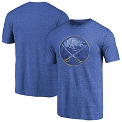 Buffalo Sabres Throwback Vintage Logo Tri-Blend T-Shirt - Royal | NHL sale
