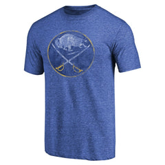 Buffalo Sabres Throwback Vintage Logo Tri-Blend T-Shirt - Royal | NHL sale