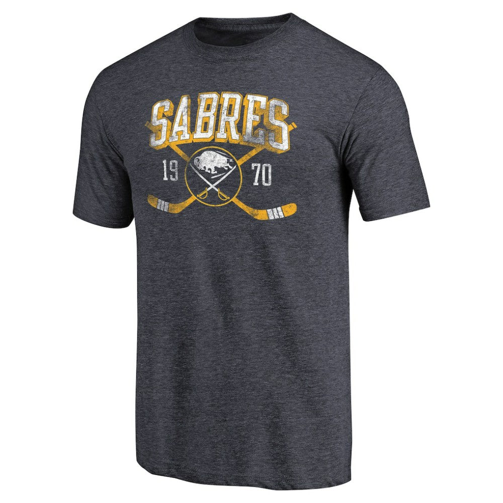 Buffalo Sabres Vintage Collection Line Shift Tri-Blend T-Shirt - Navy | NHL discount
