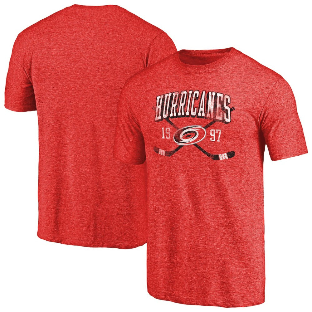 Carolina Hurricanes Vintage Collection Line Shift Tri-Blend T-Shirt - Red | NHL sale