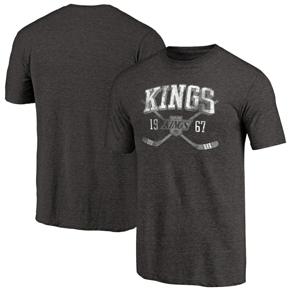 Los Angeles Kings Vintage Collection Line Shift Tri-Blend T-Shirt - Black | NHL Clearance