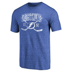 Tampa Bay Lightning Vintage Collection Line Shift Tri-Blend T-Shirt - Heathered Blue | NHL sale