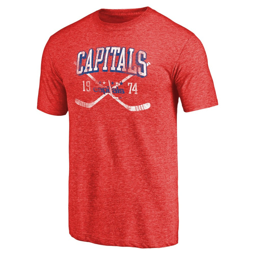 Washington Capitals Vintage Collection Line Shift Tri-Blend T-Shirt - Red | NHL online