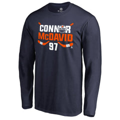 Connor McDavid Edmonton Oilers Hometown Collection CM97 Long Sleeve T-Shirt - Navy | NHL Clearance