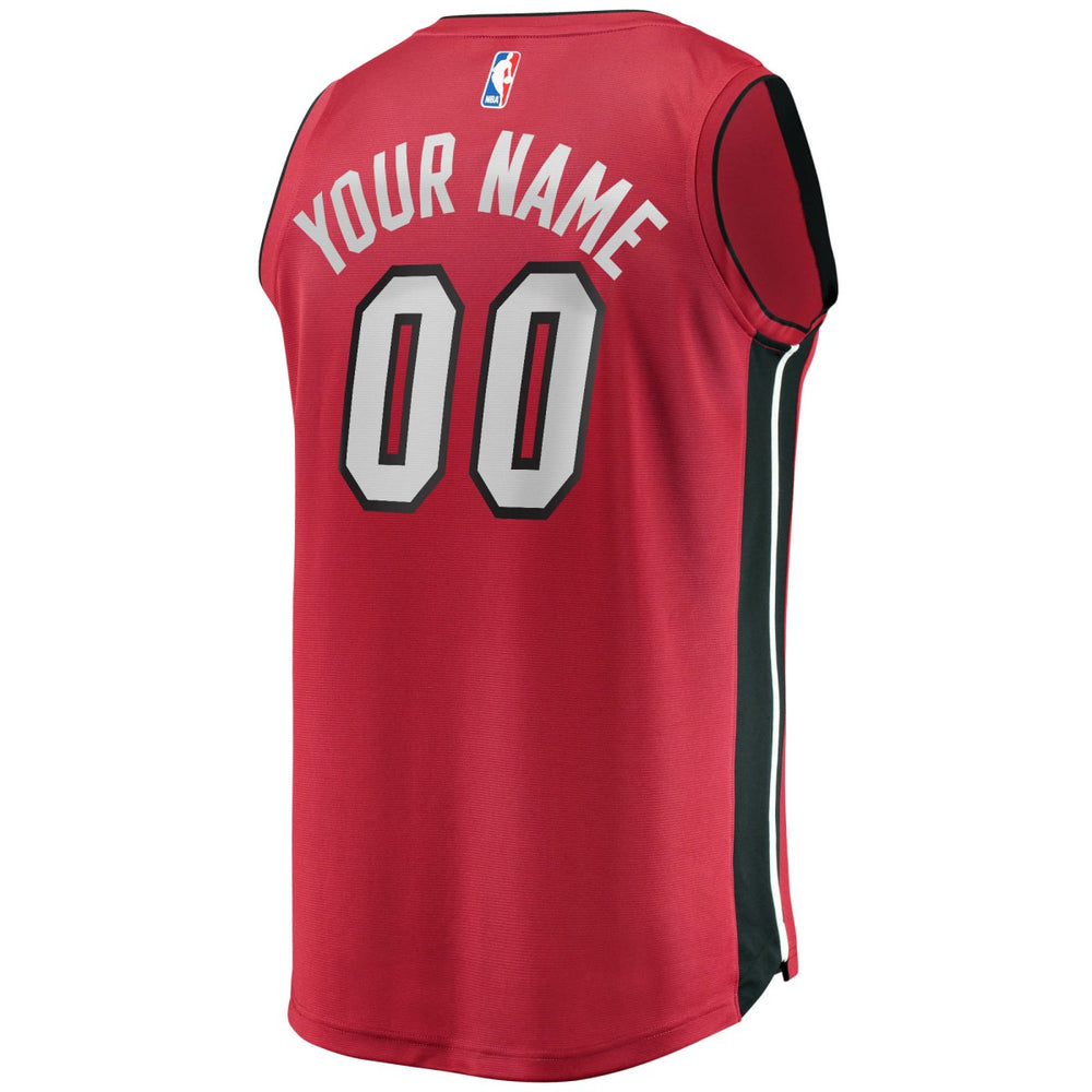 Fanatics Miami Heat Youth Fast Break Replica Custom Jersey Red Statement Edition