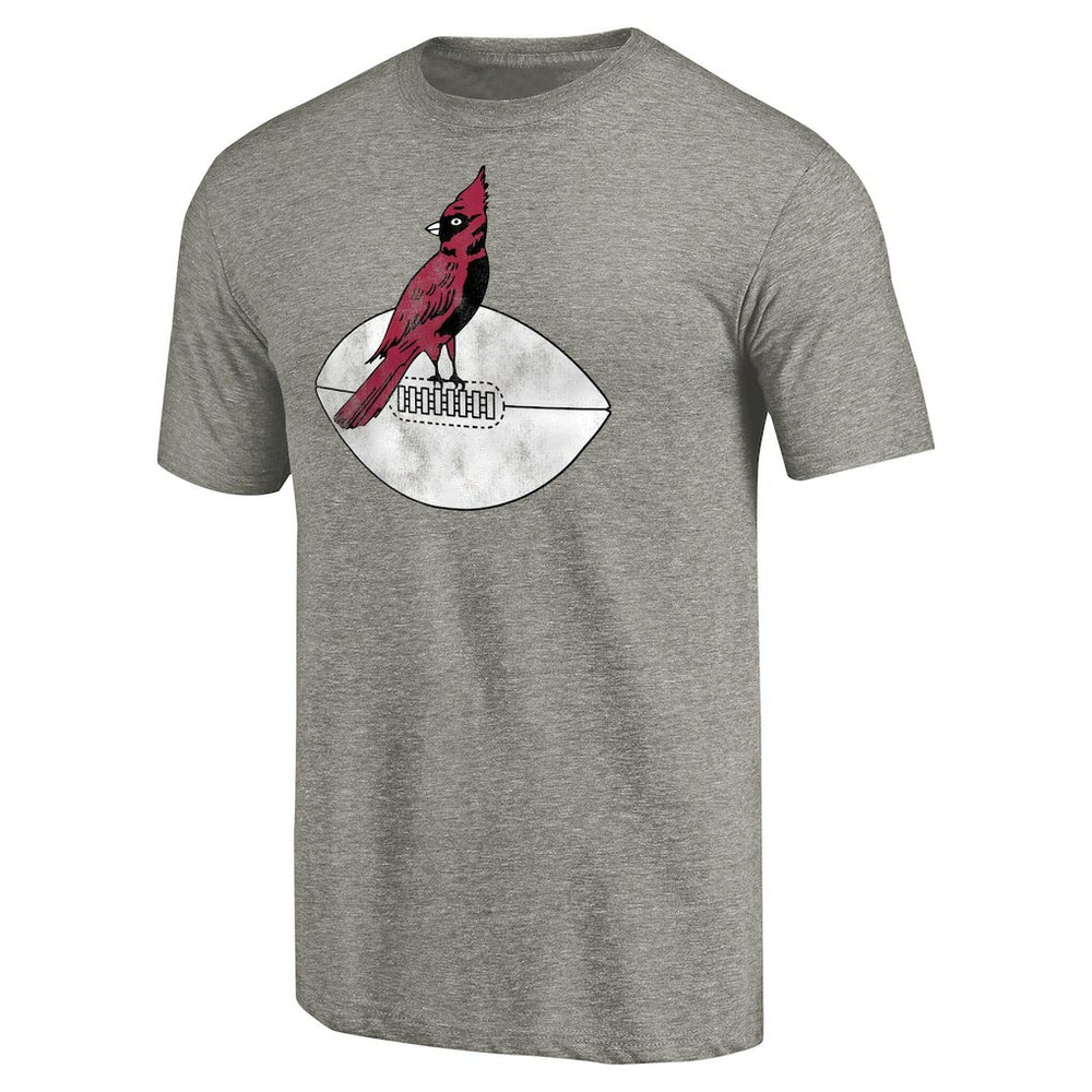 Arizona Cardinals Throwback Logo Tri-Blend T-Shirt - Ash - NFL