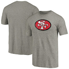 San Francisco 49ers Throwback Logo Tri-Blend T-Shirt - Ash - NFL