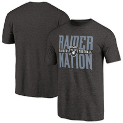 Las Vegas Raiders Hometown Collection Tri-Blend T-Shirt - Heathered Black - NFL